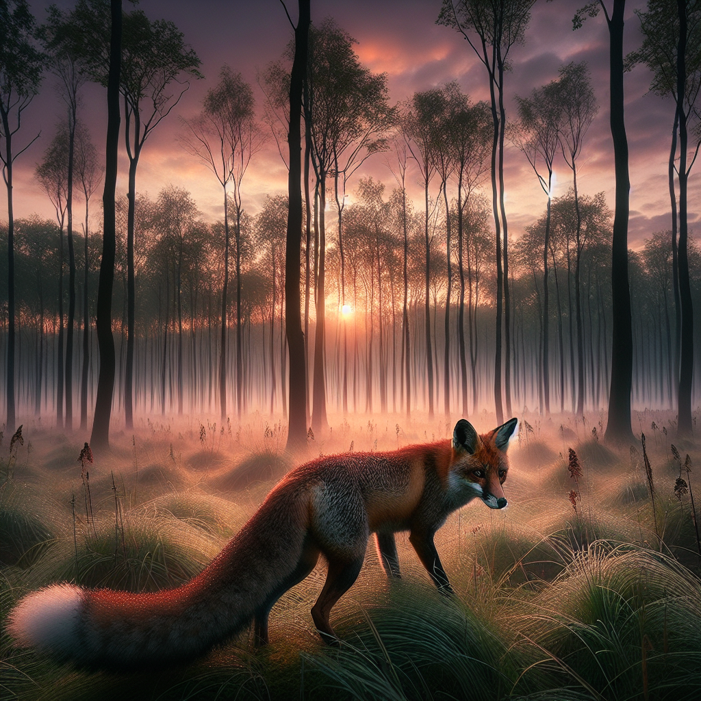 The red fox is a highly adaptable predator known for its crepuscular hunting behavior.